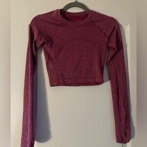 Lululemon Swiftly Tech Cropped LS 2.0